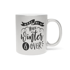 Wake Me Up Metallic Mug