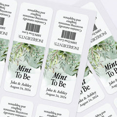 Watercolor Greenery Tic Tac Labels - XOXOKristen