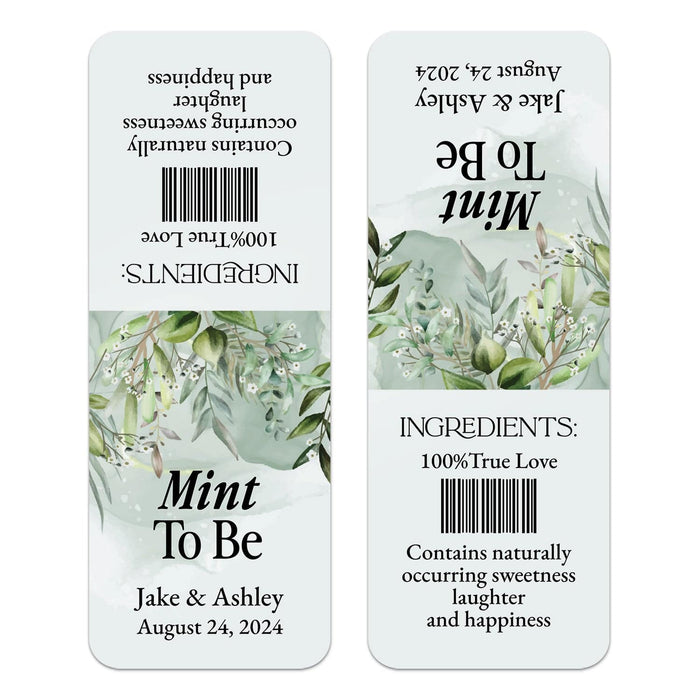 Watercolor Greenery Tic Tac Labels - XOXOKristen