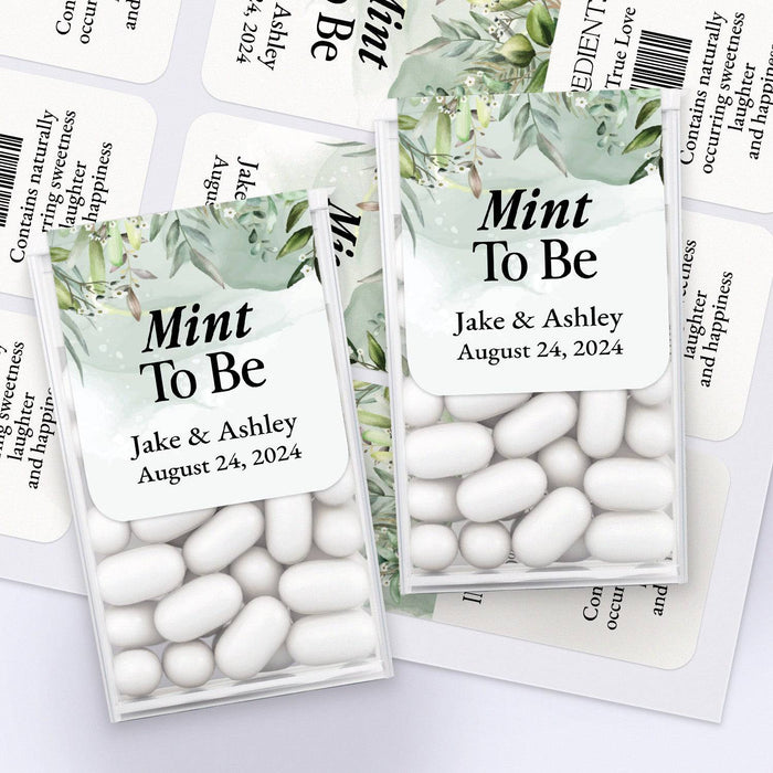 Watercolor Greenery Tic Tac Labels - XOXOKristen