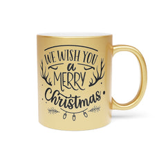 We Wish You A Merry Christmas Metallic Mug