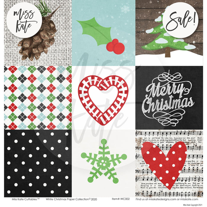 White Christmas - Paper & Sticker Kit 12X12 (Ds)