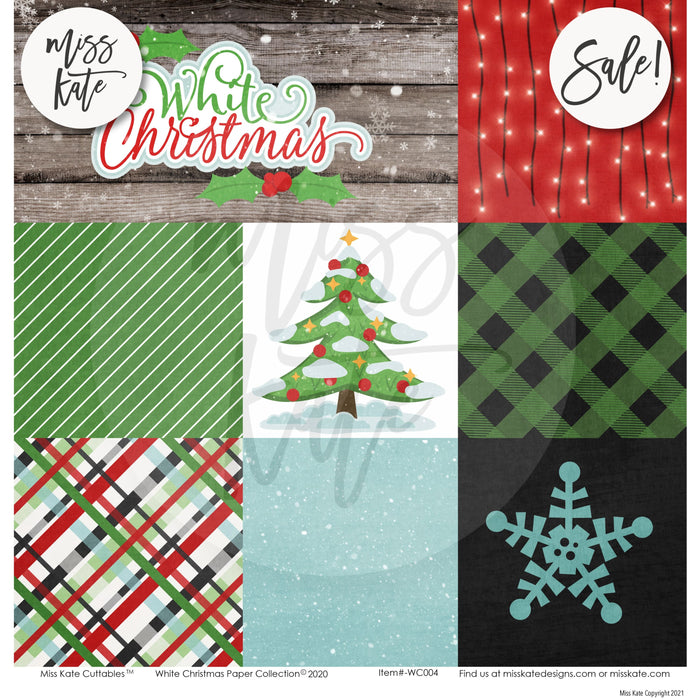White Christmas - Paper & Sticker Kit 12X12 (Ds)