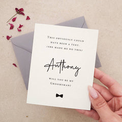 Will you be my Groomsman Card - XOXOKristen