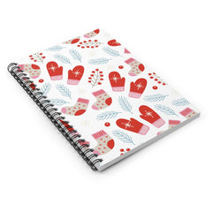 Winter Mittens Spiral Lined Notebook