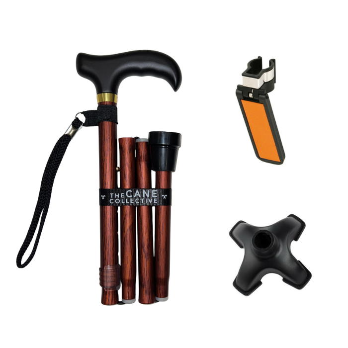 Wood Luxe Cane by The Cane Collective