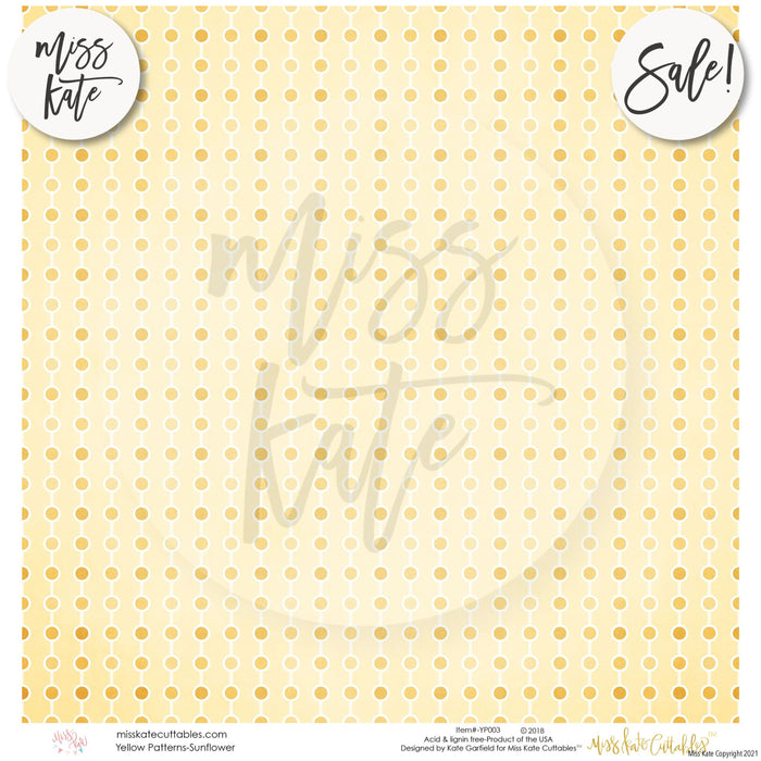 Yellow Patterns - Paper Pack 12X12 (Ss)