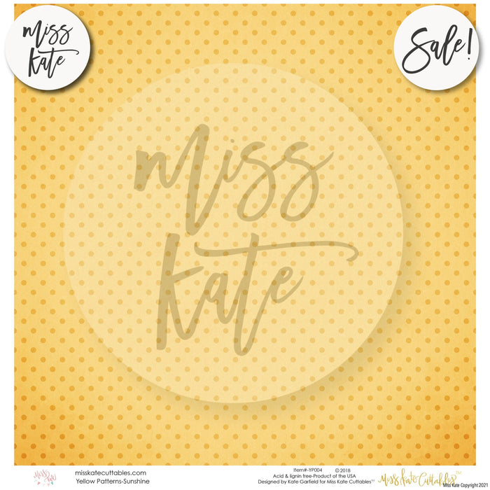 Yellow Patterns - Paper Pack 12X12 (Ss)