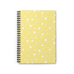Yellow Stars Spiral Lined Notebook