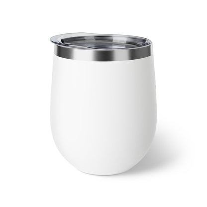 12oz Insulated Wine Tumbler — Floral Line Art