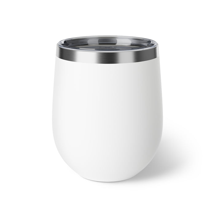 12oz Insulated Wine Tumbler — Floral Line Art