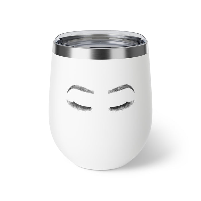12oz Insulated Wine Tumbler — Lashes & Brows