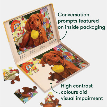 13-Piece Jigsaw Puzzle Puppy Playtime