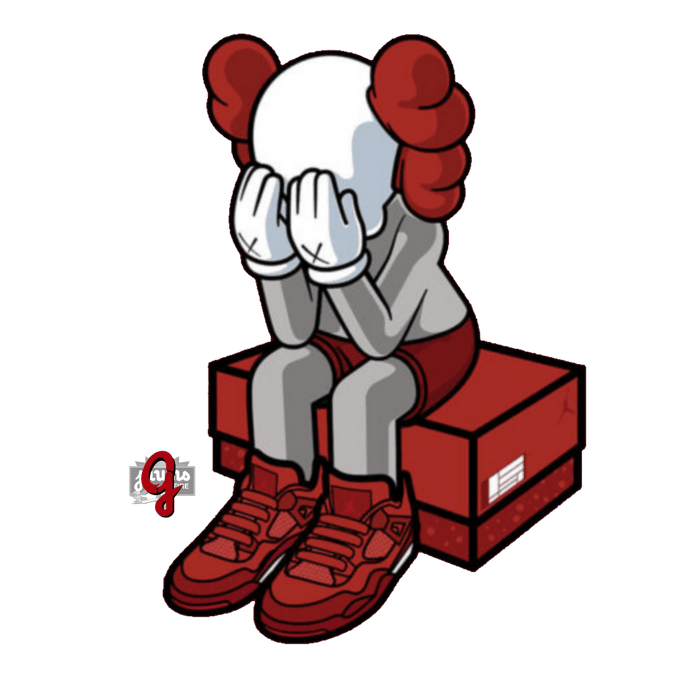 Jordan 4 Nigel Kaws - Original Jawns - Rust Hoodie - Hoodie - Jawns on Fire Sneakers & Shoes