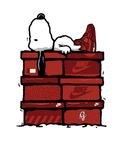 Jordan 4 Nigel Sylvester Snoopy - Original Jawns - White T-Shirt - T-Shirt - Jawns on Fire Sneakers & Shoes