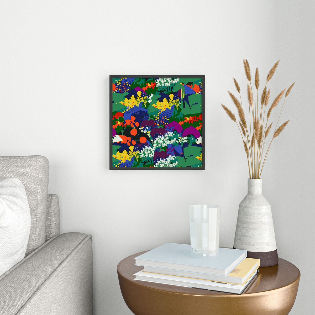 83 Oranges A Beautifully Dark Mind Square Metal Framed Art Print