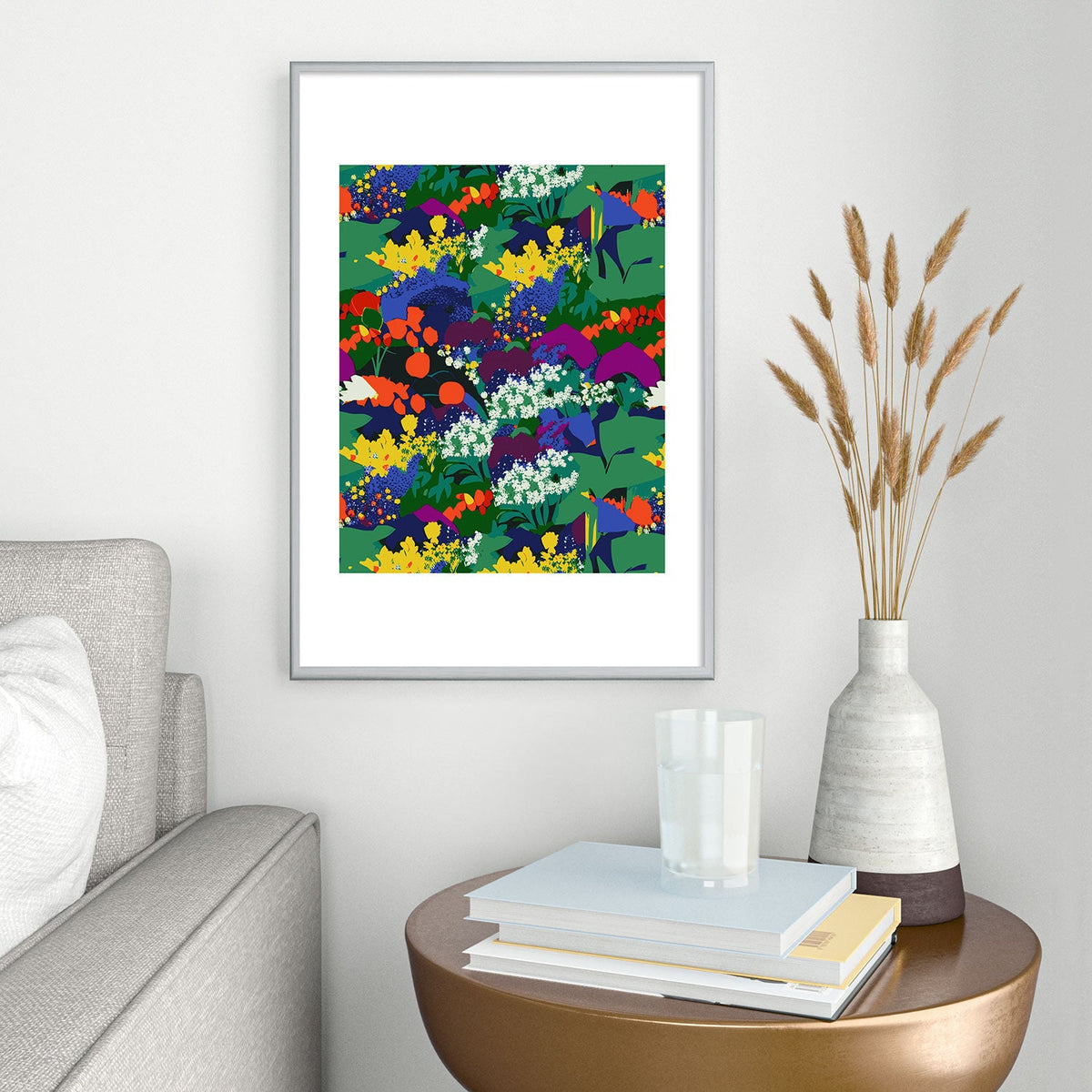 83 Oranges A Beautifully Dark Mind Metal Framed Art Print