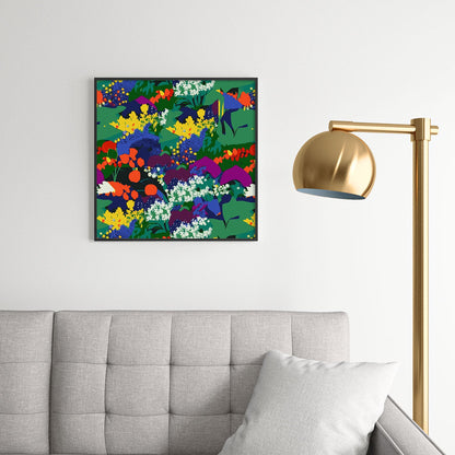 83 Oranges A Beautifully Dark Mind Square Metal Framed Art Print