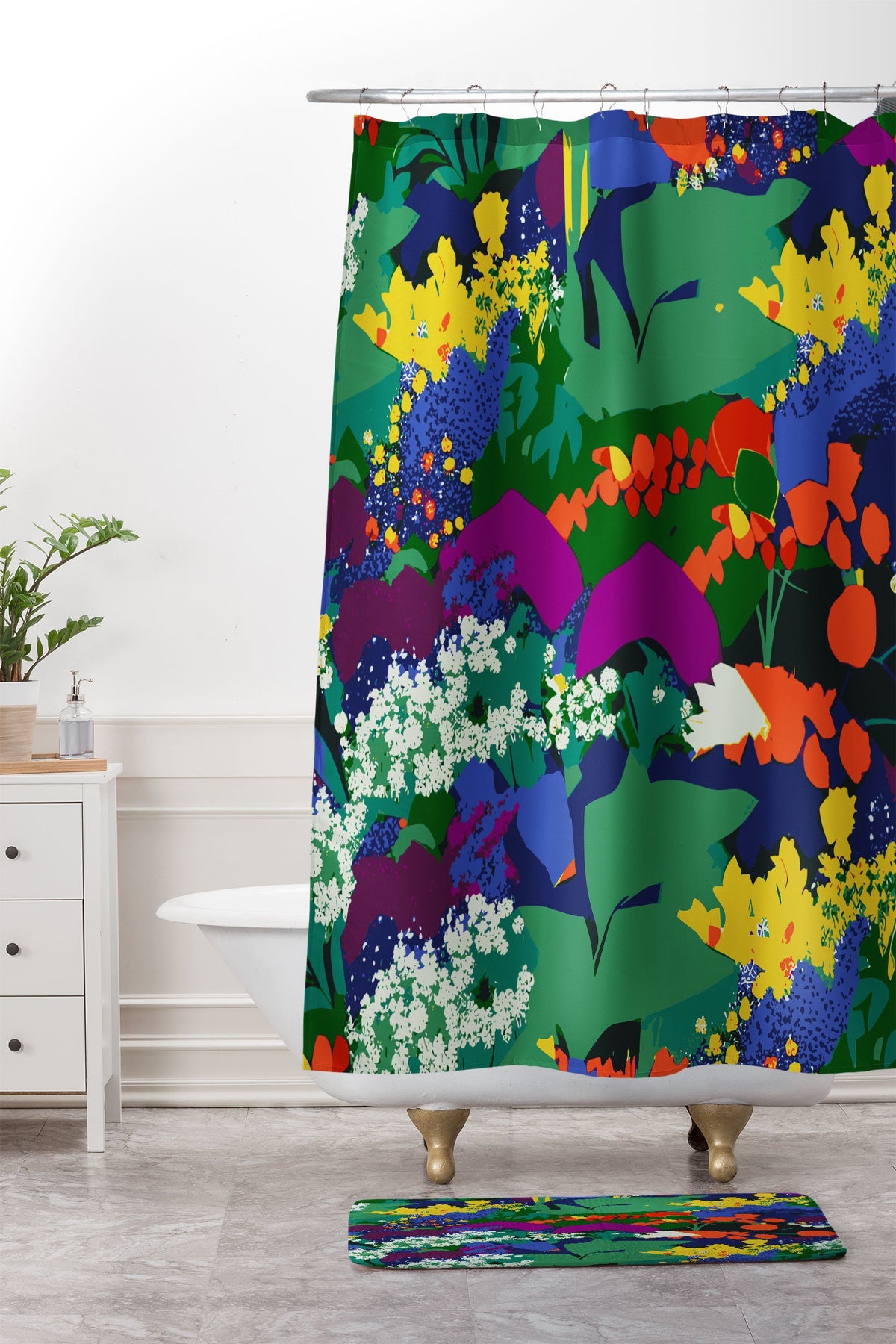 83 Oranges A Beautifully Dark Mind Shower Curtain And Mat
