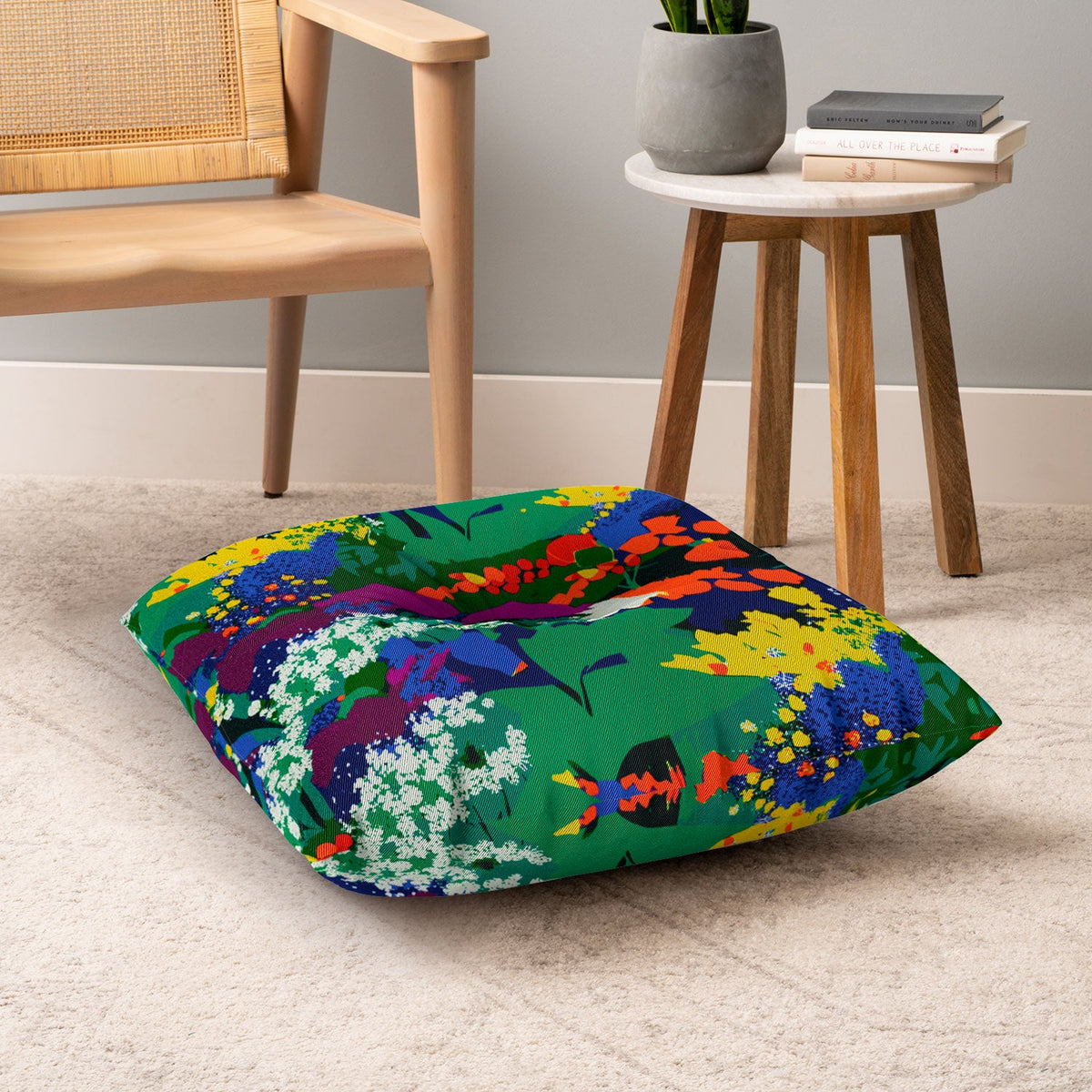 83 Oranges A Beautifully Dark Mind Floor Pillow Square