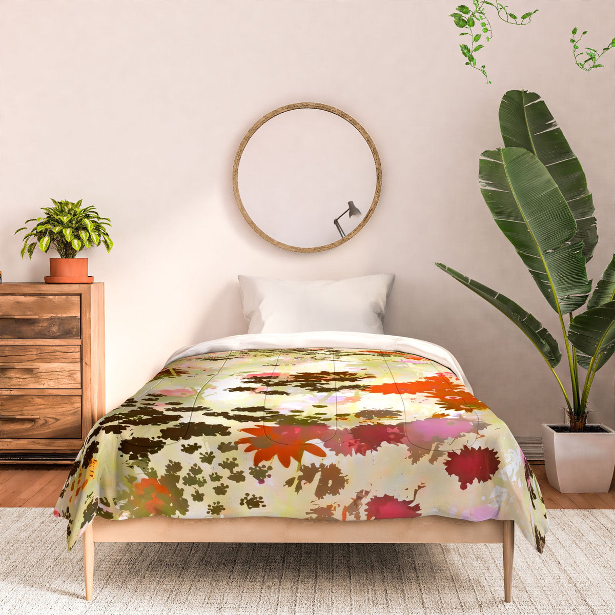 83 Oranges A Sunlit Meadow Comforter