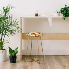 83 Oranges A Sunlit Meadow Counter Stool