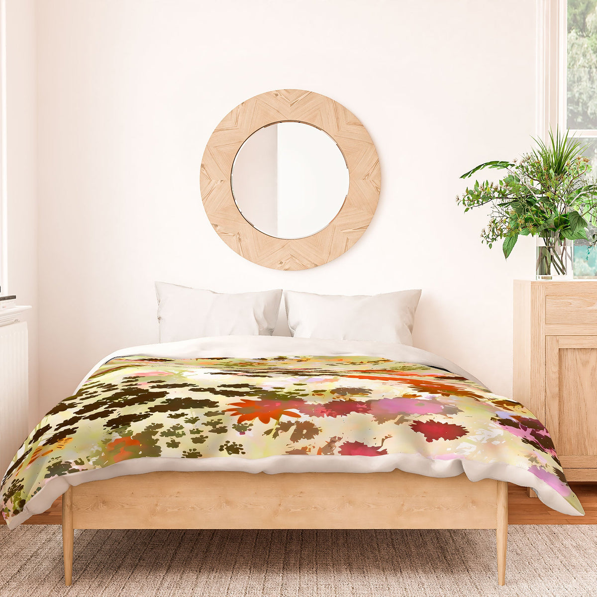83 Oranges A Sunlit Meadow Duvet Cover