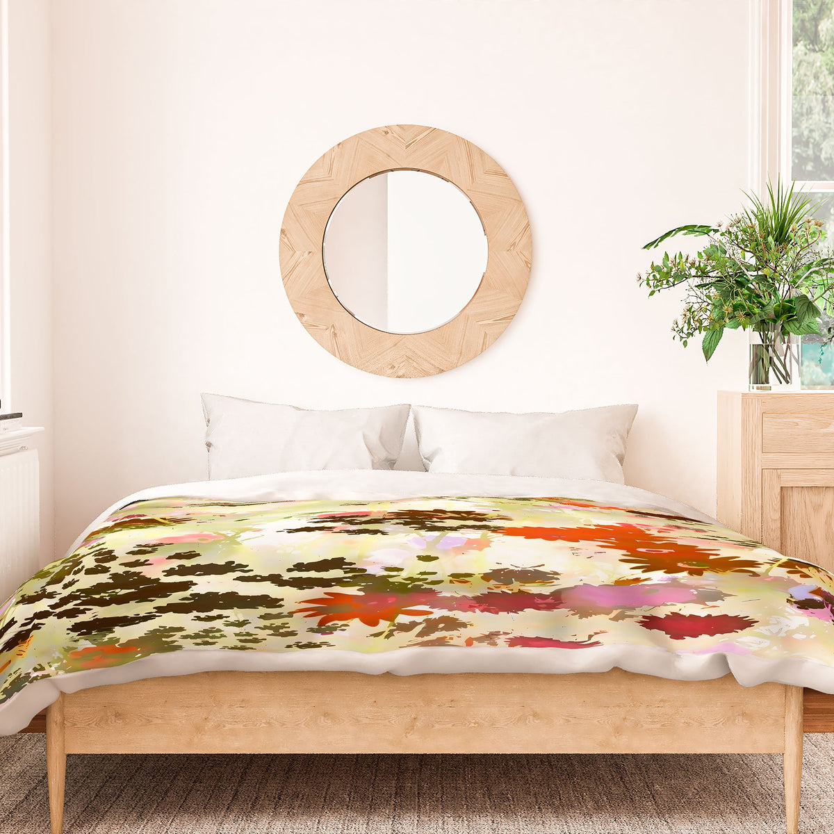 83 Oranges A Sunlit Meadow Duvet Cover