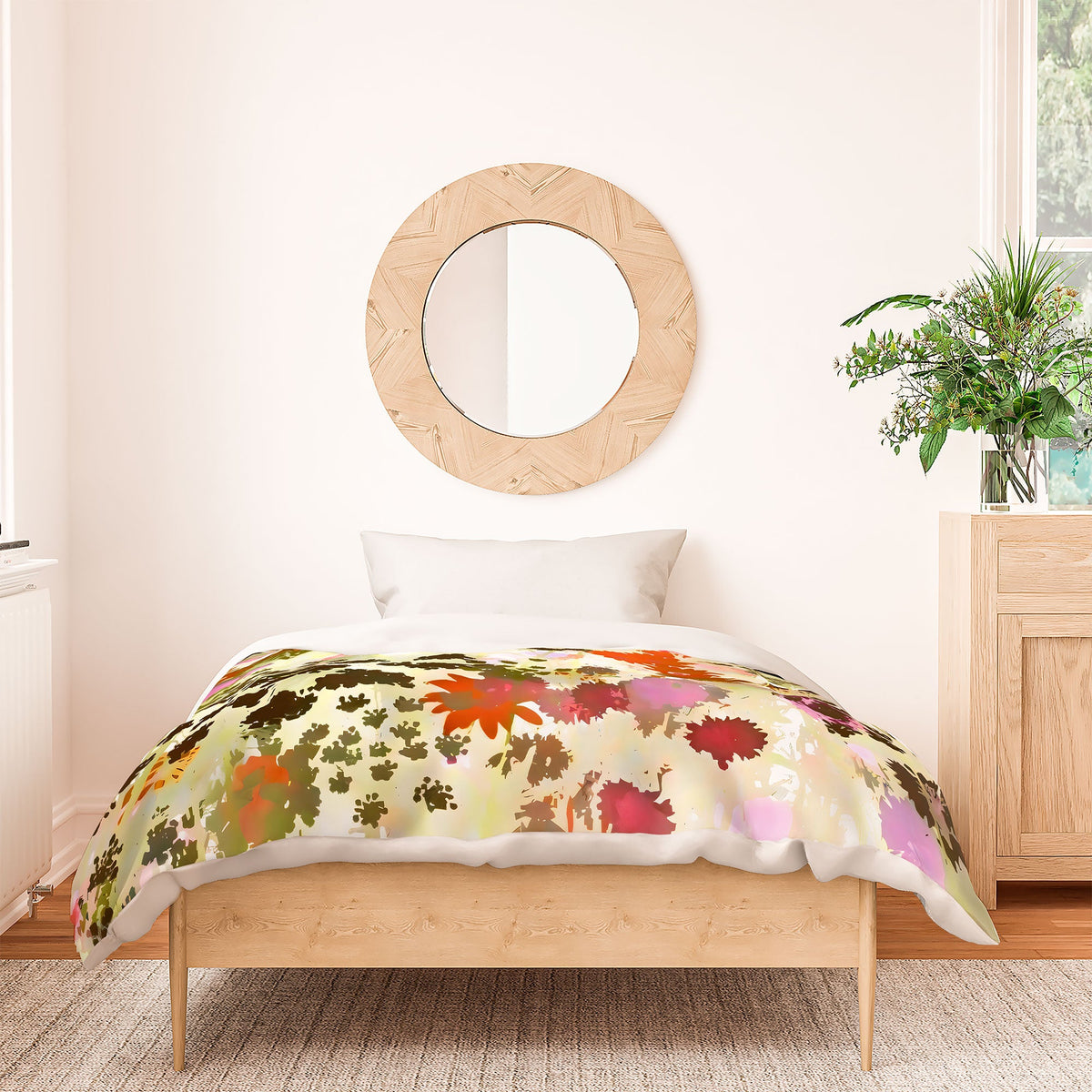83 Oranges A Sunlit Meadow Duvet Cover