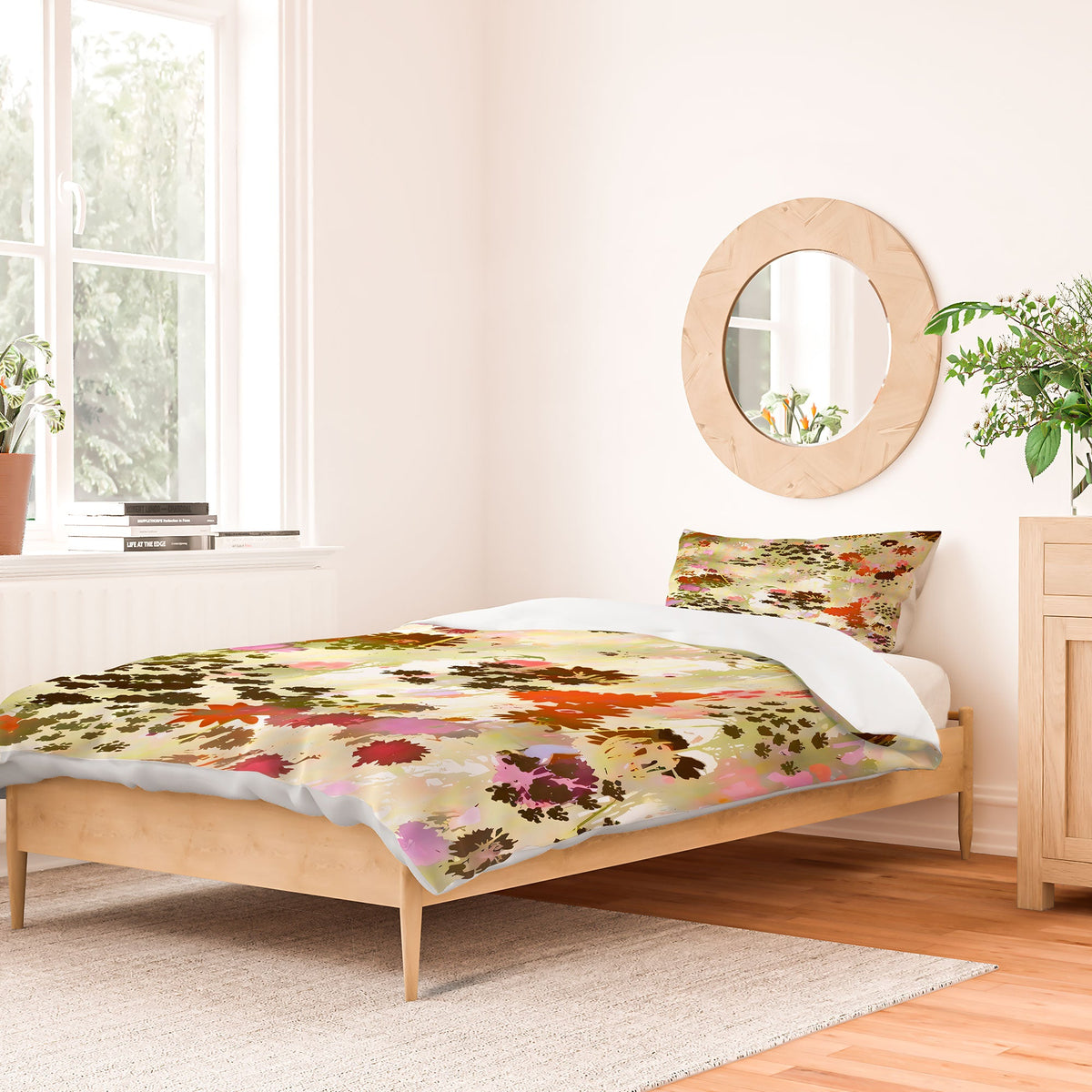 83 Oranges A Sunlit Meadow Duvet Cover