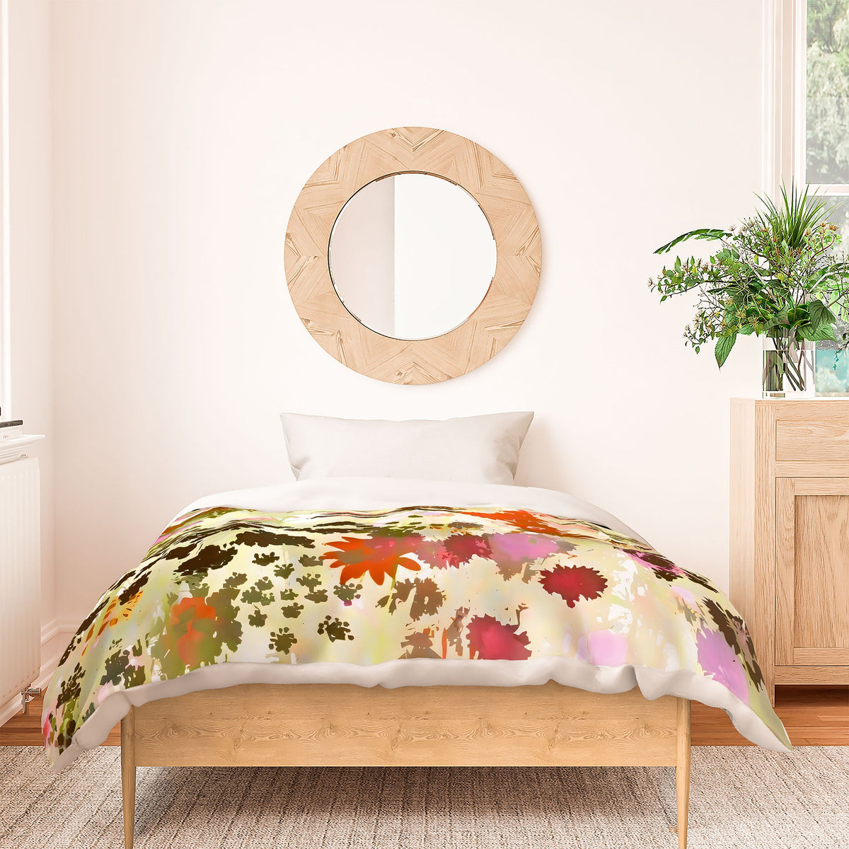 83 Oranges A Sunlit Meadow Duvet Cover
