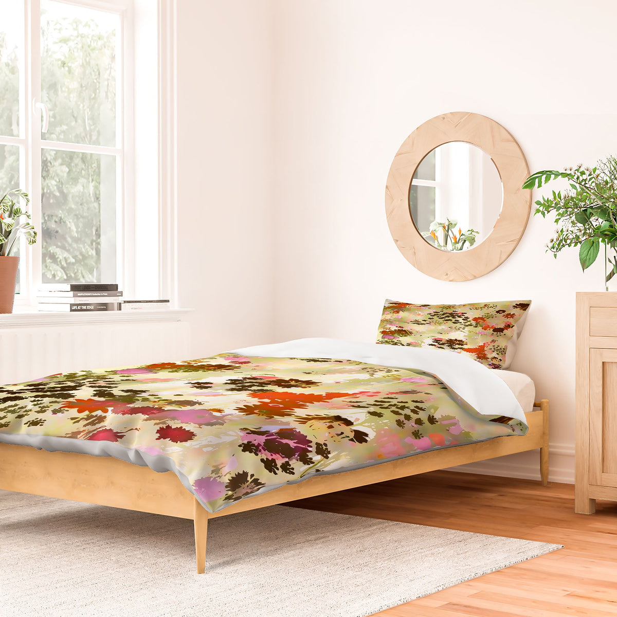 83 Oranges A Sunlit Meadow Duvet Cover