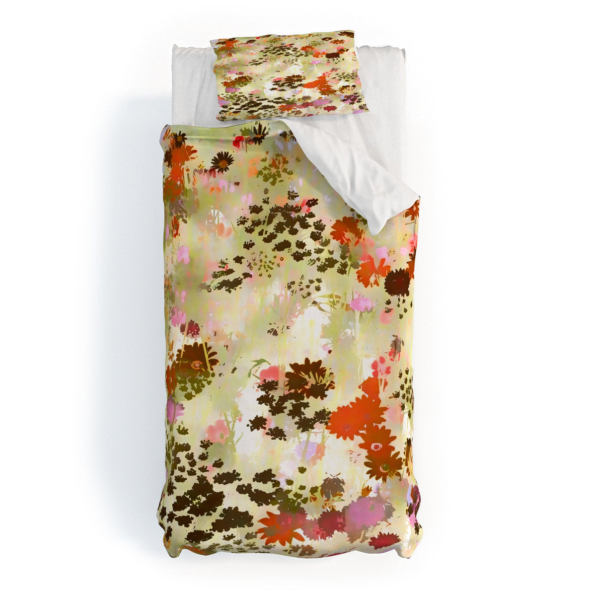 83 Oranges A Sunlit Meadow Duvet Cover