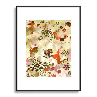 83 Oranges A Sunlit Meadow Metal Framed Art Print