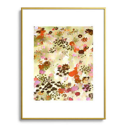 83 Oranges A Sunlit Meadow Metal Framed Art Print