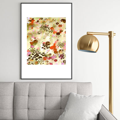83 Oranges A Sunlit Meadow Metal Framed Art Print