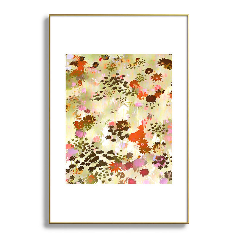 83 Oranges A Sunlit Meadow Metal Framed Art Print