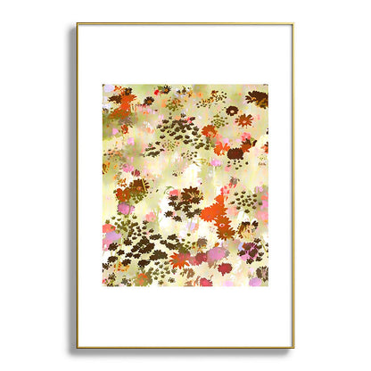 83 Oranges A Sunlit Meadow Metal Framed Art Print