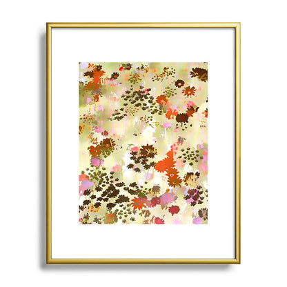 83 Oranges A Sunlit Meadow Metal Framed Art Print