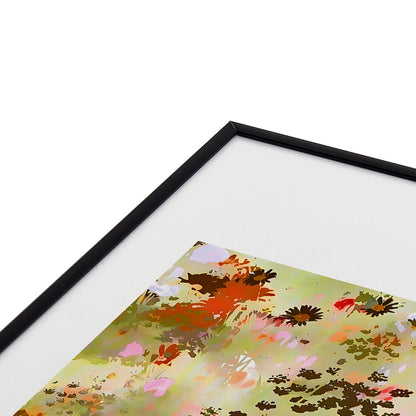 83 Oranges A Sunlit Meadow Metal Framed Art Print