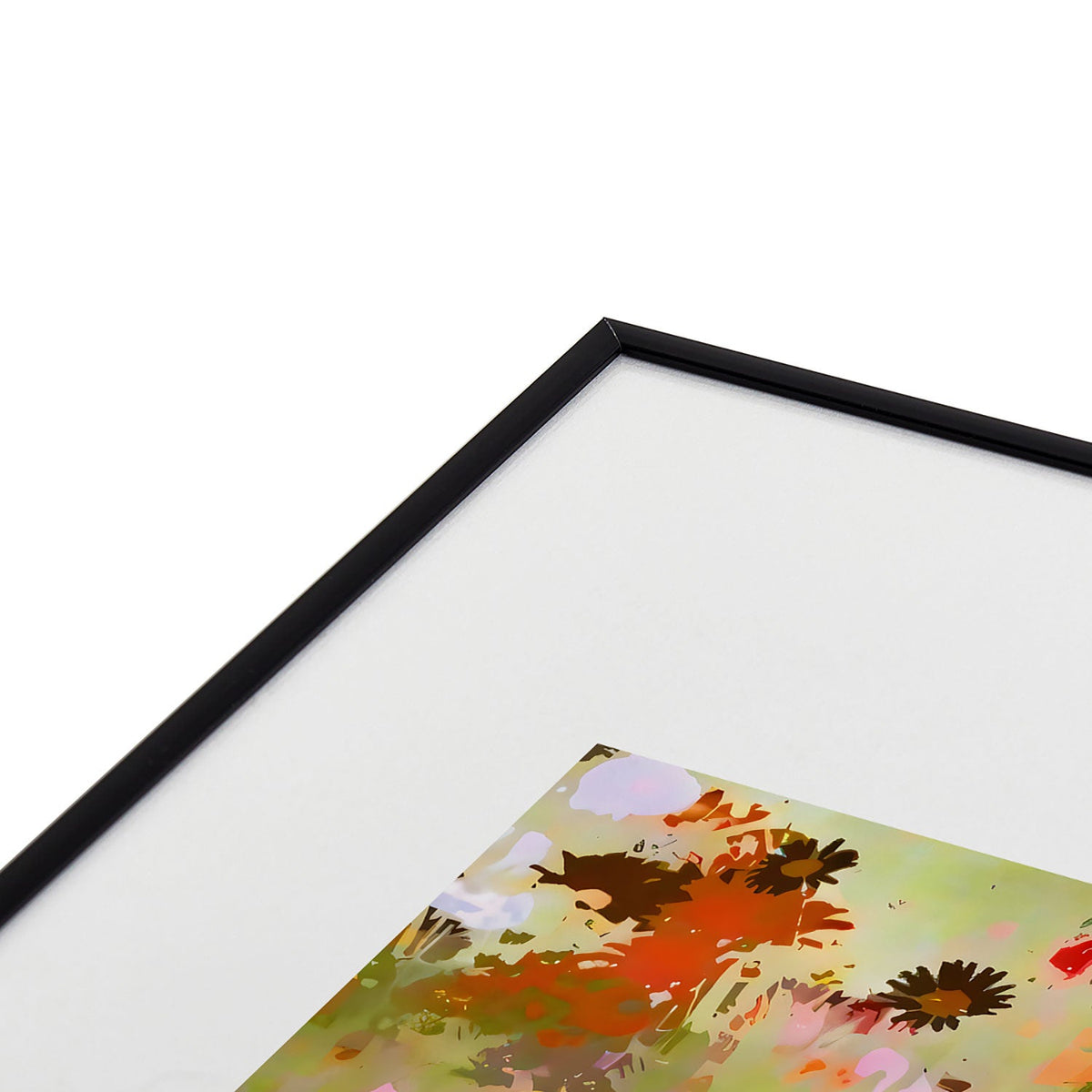 83 Oranges A Sunlit Meadow Metal Framed Art Print