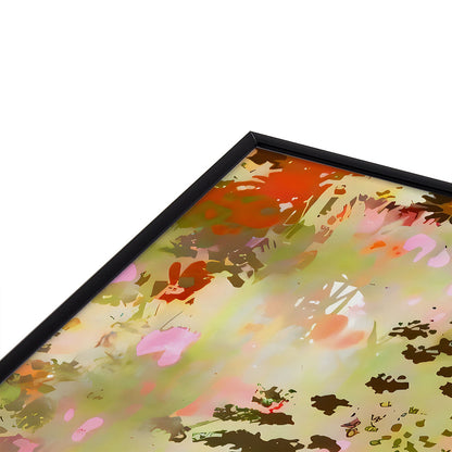 83 Oranges A Sunlit Meadow Square Metal Framed Art Print