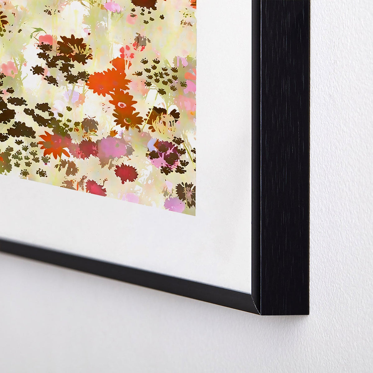 83 Oranges A Sunlit Meadow Metal Framed Art Print
