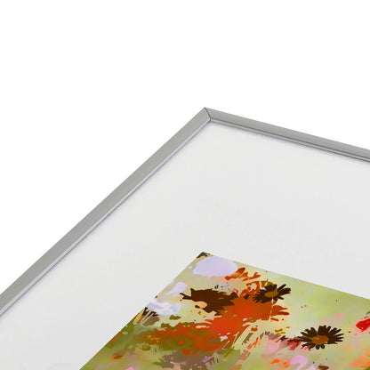 83 Oranges A Sunlit Meadow Metal Framed Art Print