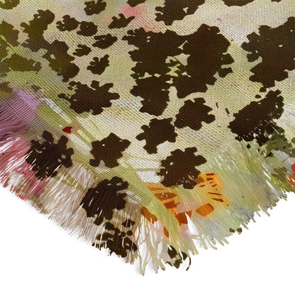 83 Oranges A Sunlit Meadow Throw Blanket