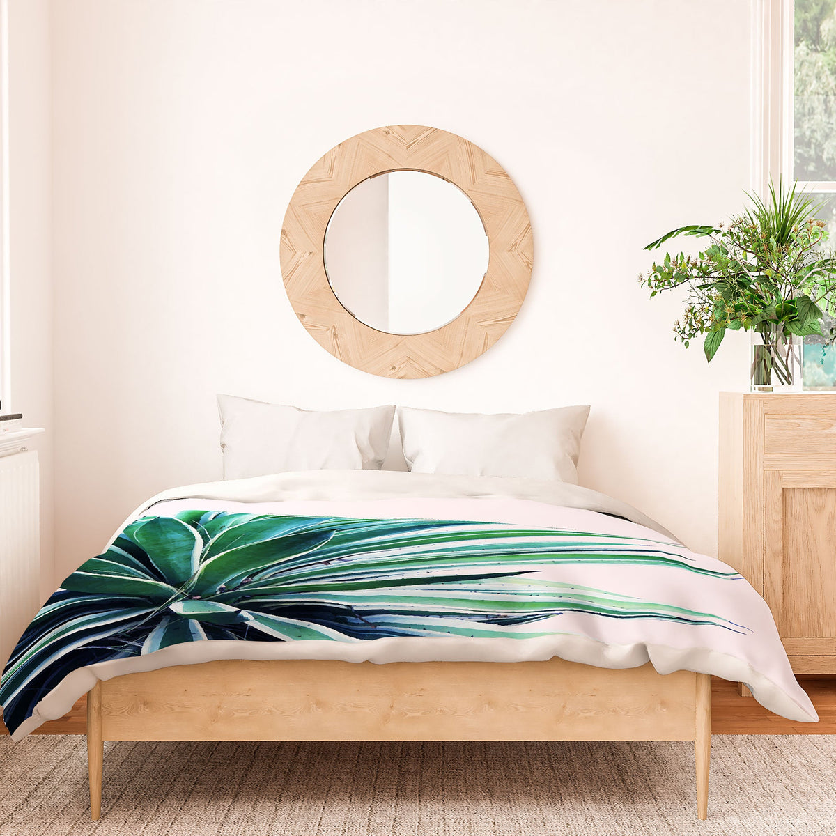 83 Oranges Agave Love Duvet Cover