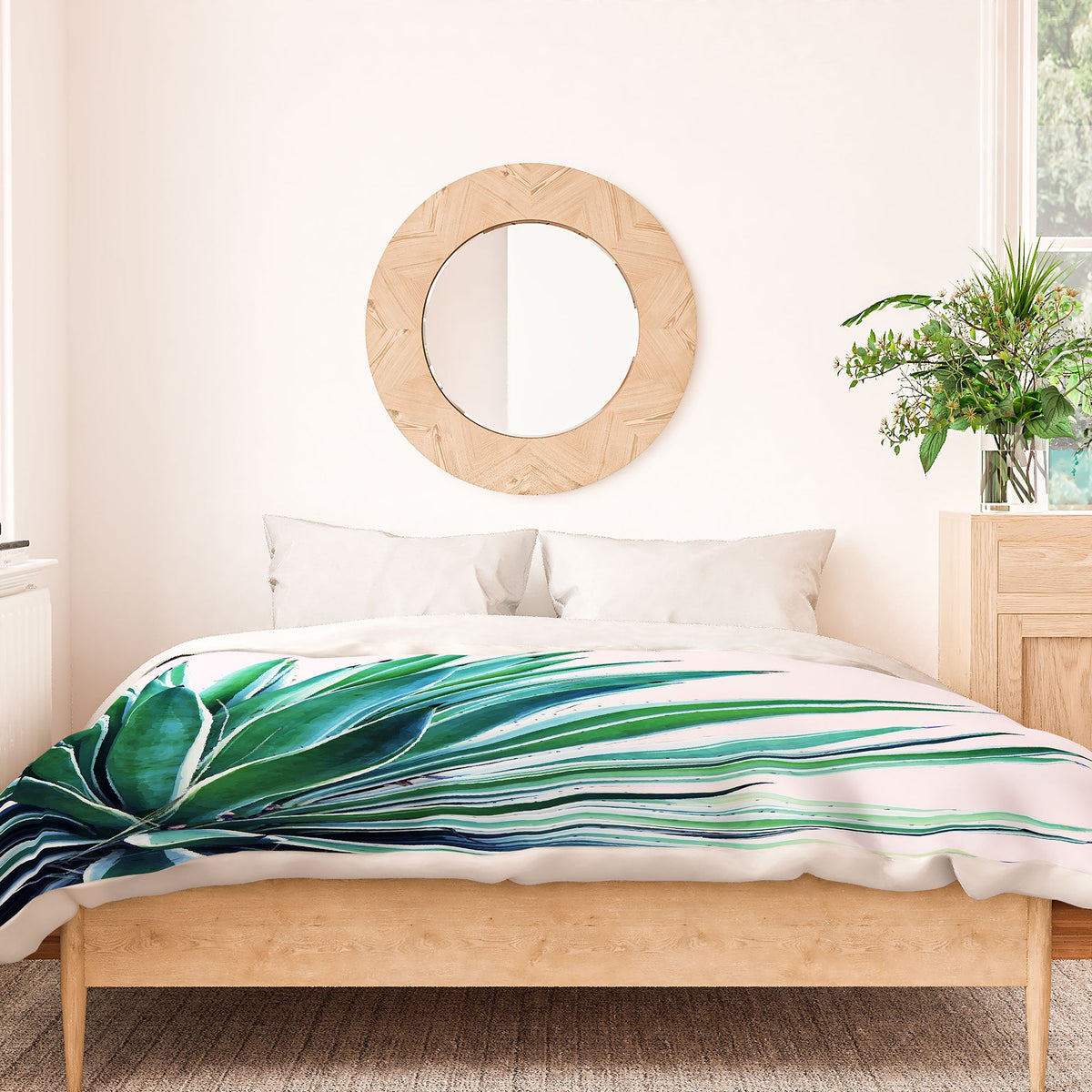 83 Oranges Agave Love Duvet Cover