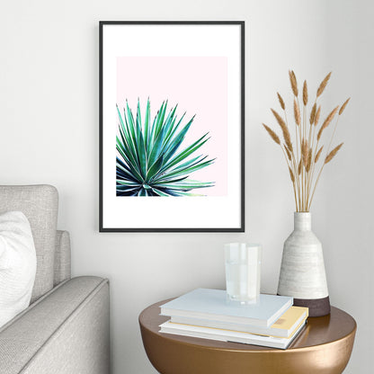 83 Oranges Agave Love Metal Framed Art Print