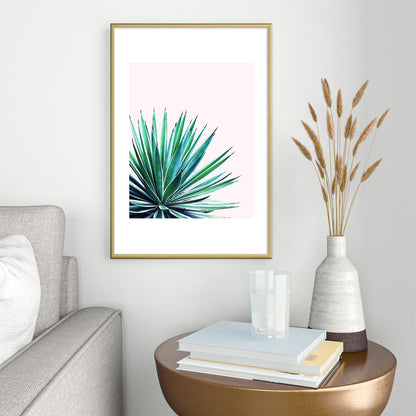 83 Oranges Agave Love Metal Framed Art Print