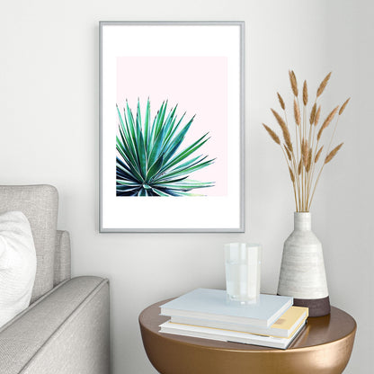 83 Oranges Agave Love Metal Framed Art Print